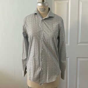 1670 Small Flower Print Button Down Shirt